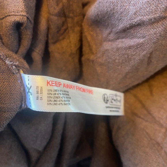 Free People Emmers brown linen midi dress - Picture 15 of 15